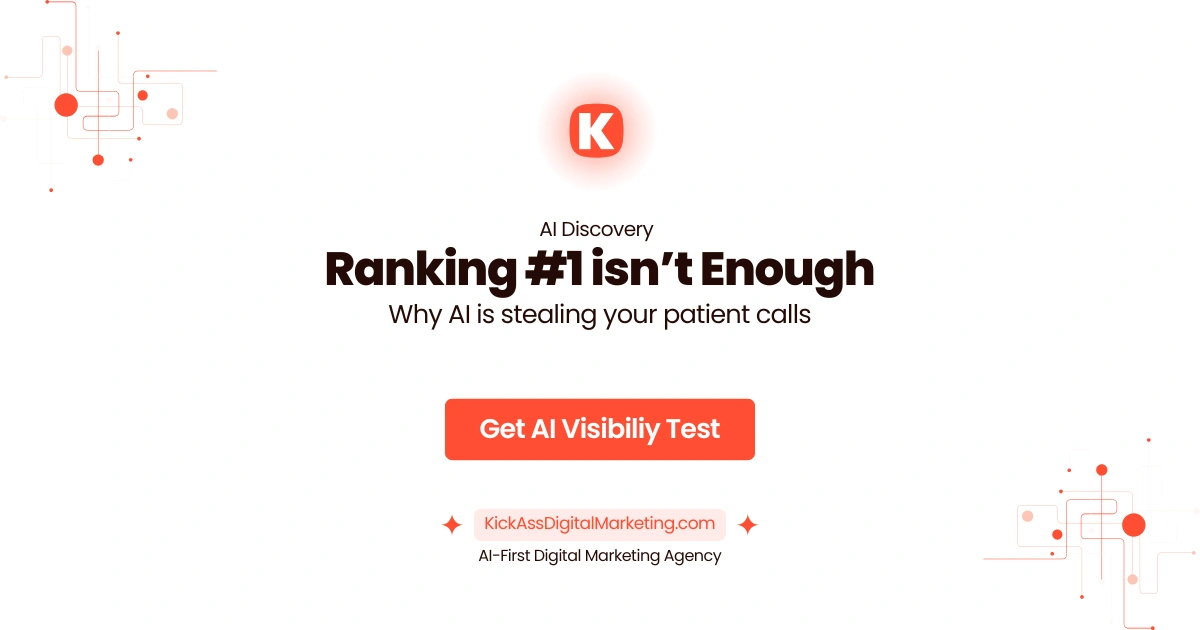 A comparison graphic showing a clinic ranking #1 in Google Search vs. being omitted from a ChatGPT medical recommendation.