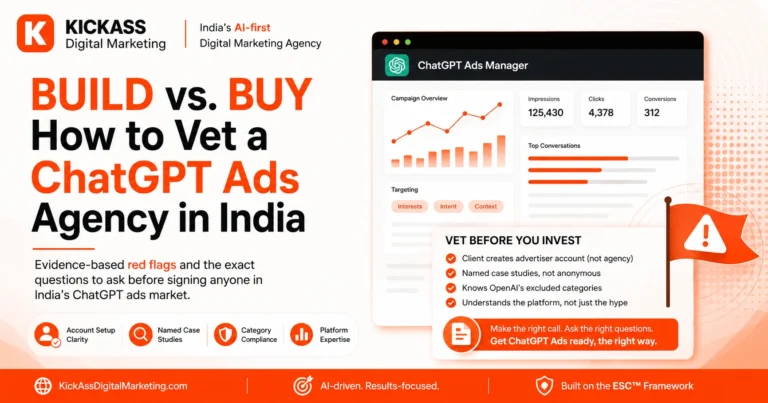 Build vs Buy: how to evaluate a ChatGPT Ads agency in India using evidence-based criteria before hiring.